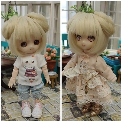 ★SEN★U-1297【sen】オビツ11用ウィッグ（11.5cm）