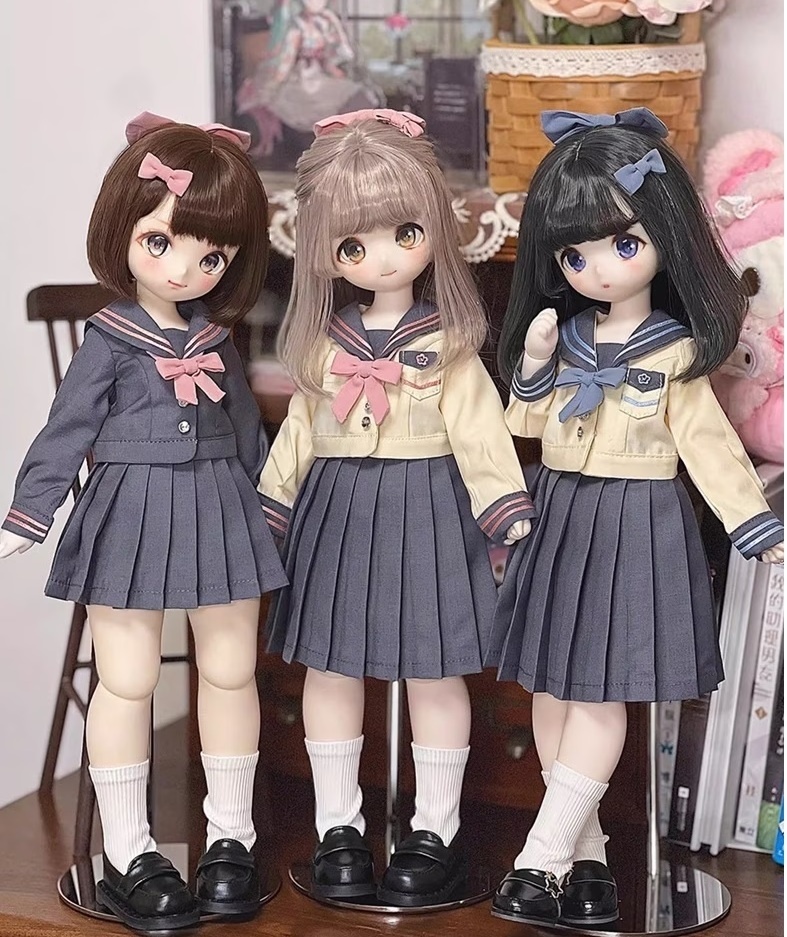 ★SEN★AF11498【桜の】1/6セ-ラ-服5点セット(ロングタイプ/幼SD)