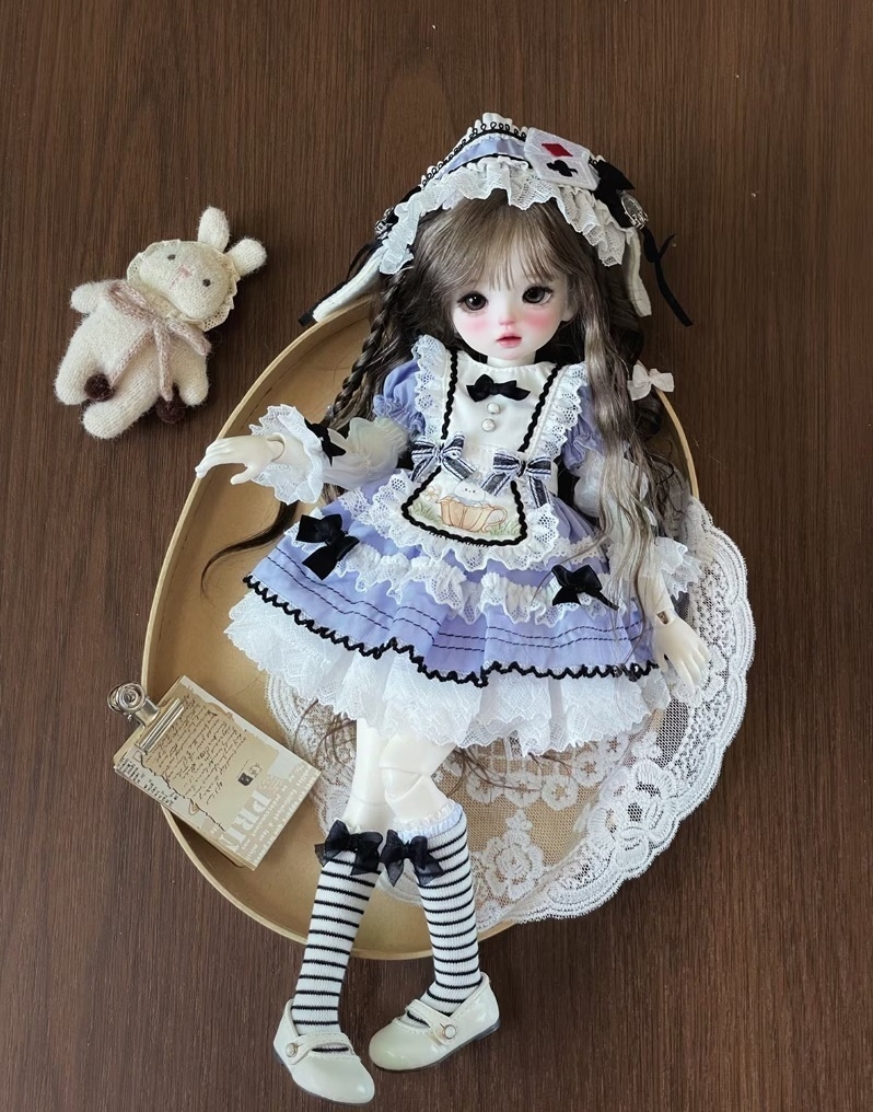 ★SEN★AF11493【幼SD】メイドスタイル ドレスセット