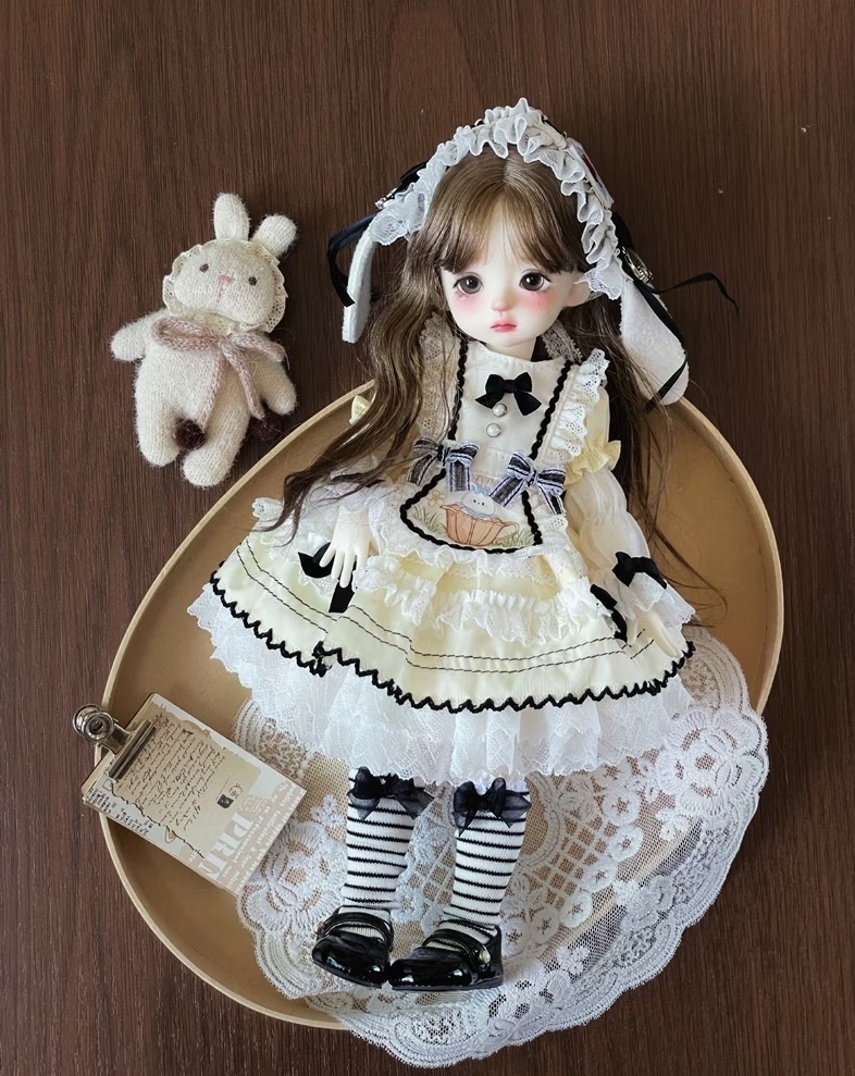 ★SEN★AF11493【幼SD】メイドスタイル ドレスセット