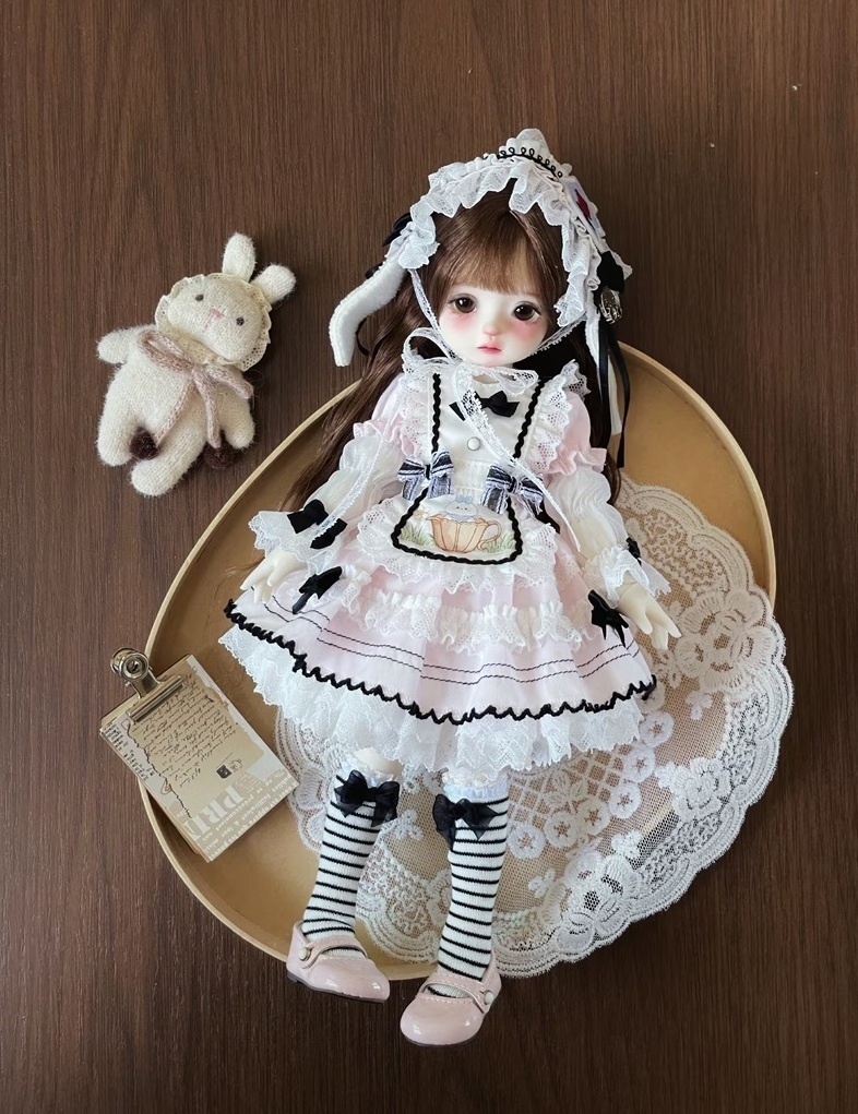 ★SEN★AF11493【幼SD】メイドスタイル ドレスセット