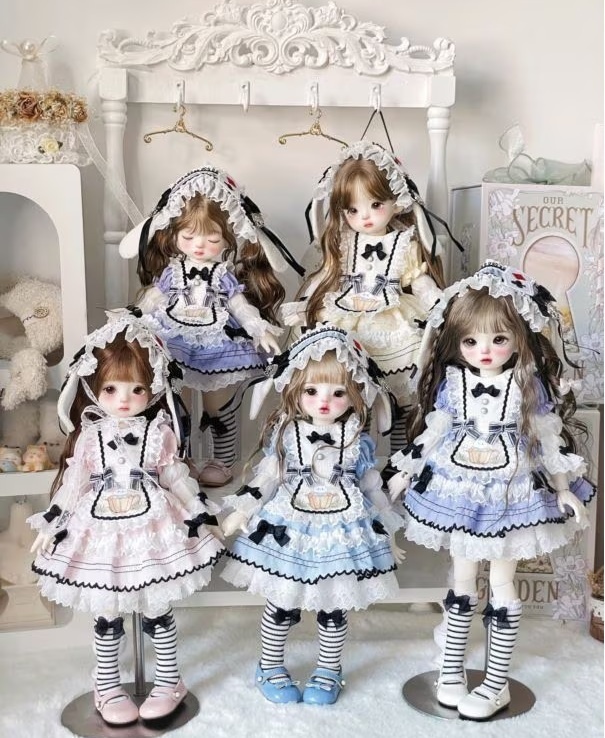 ★SEN★AF11493【幼SD】メイドスタイル ドレスセット