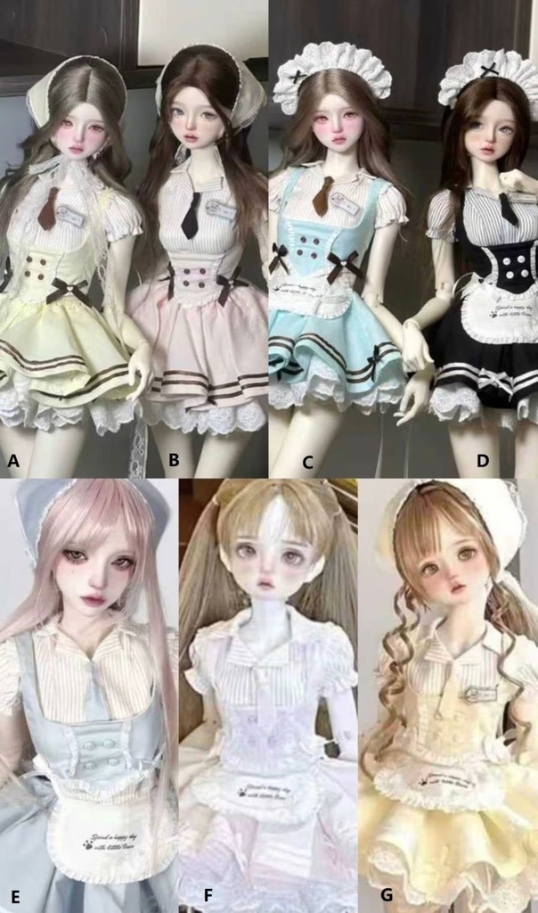 ★SEN★AF11492【数量限定】メイドスタイル ドレスセット（SDGR女/DD）