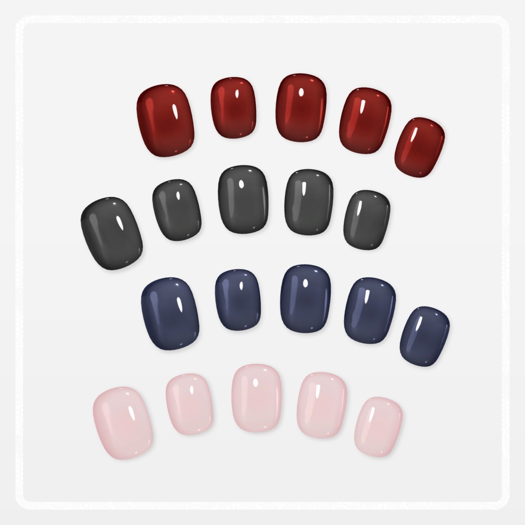 ♥Heart Short Nail♥〖しなの対応〗