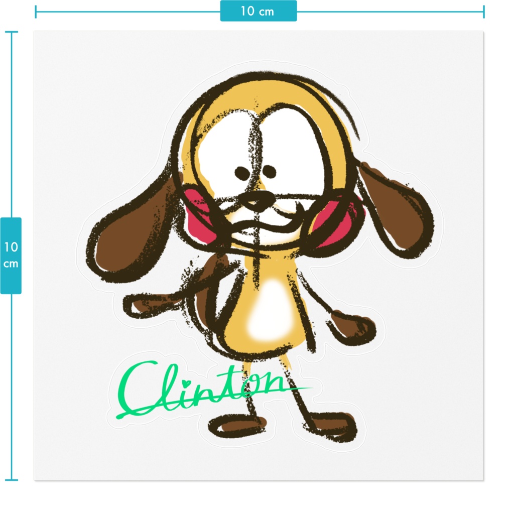 くりんとん ラフスケッチ ステッカー