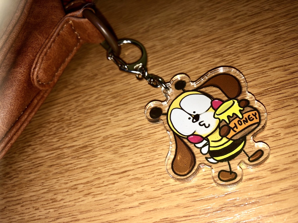 ハチくりんとん アクリルキーホルダー