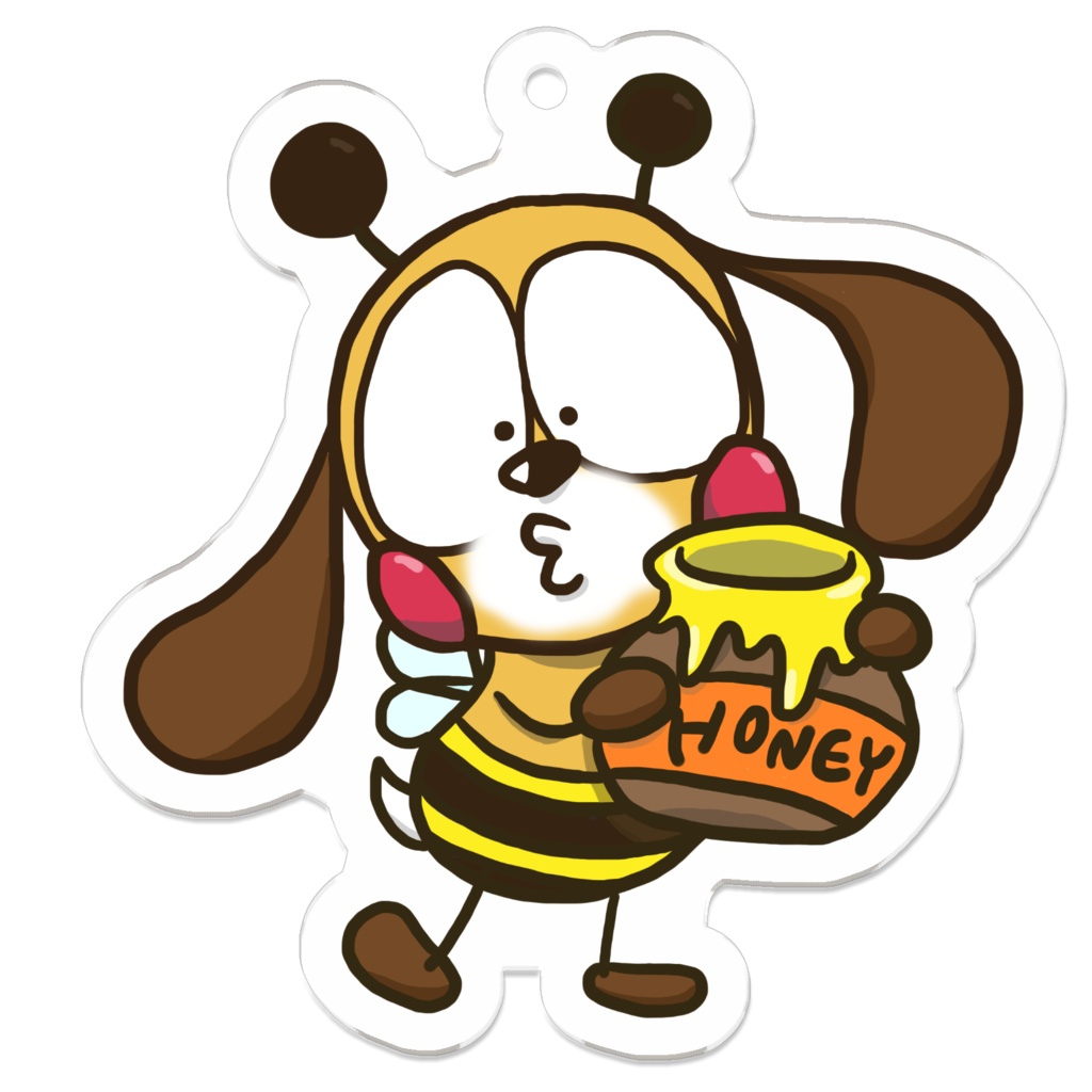 ハチくりんとん アクリルキーホルダー