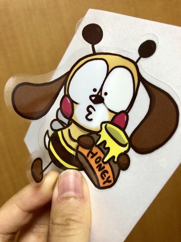 ハチくりんとん ステッカー