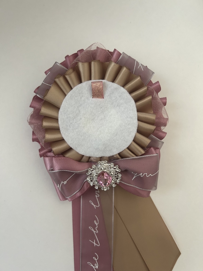 ロゼット ピンク×ブロンド×ホワイト