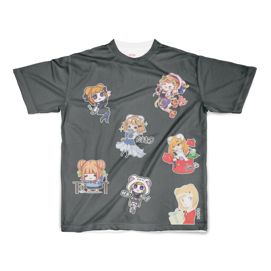 2022.01活動2周年寄せ描きTシャツ