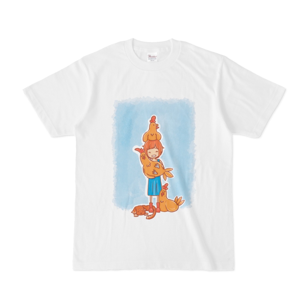 ニワトリガールTシャツ