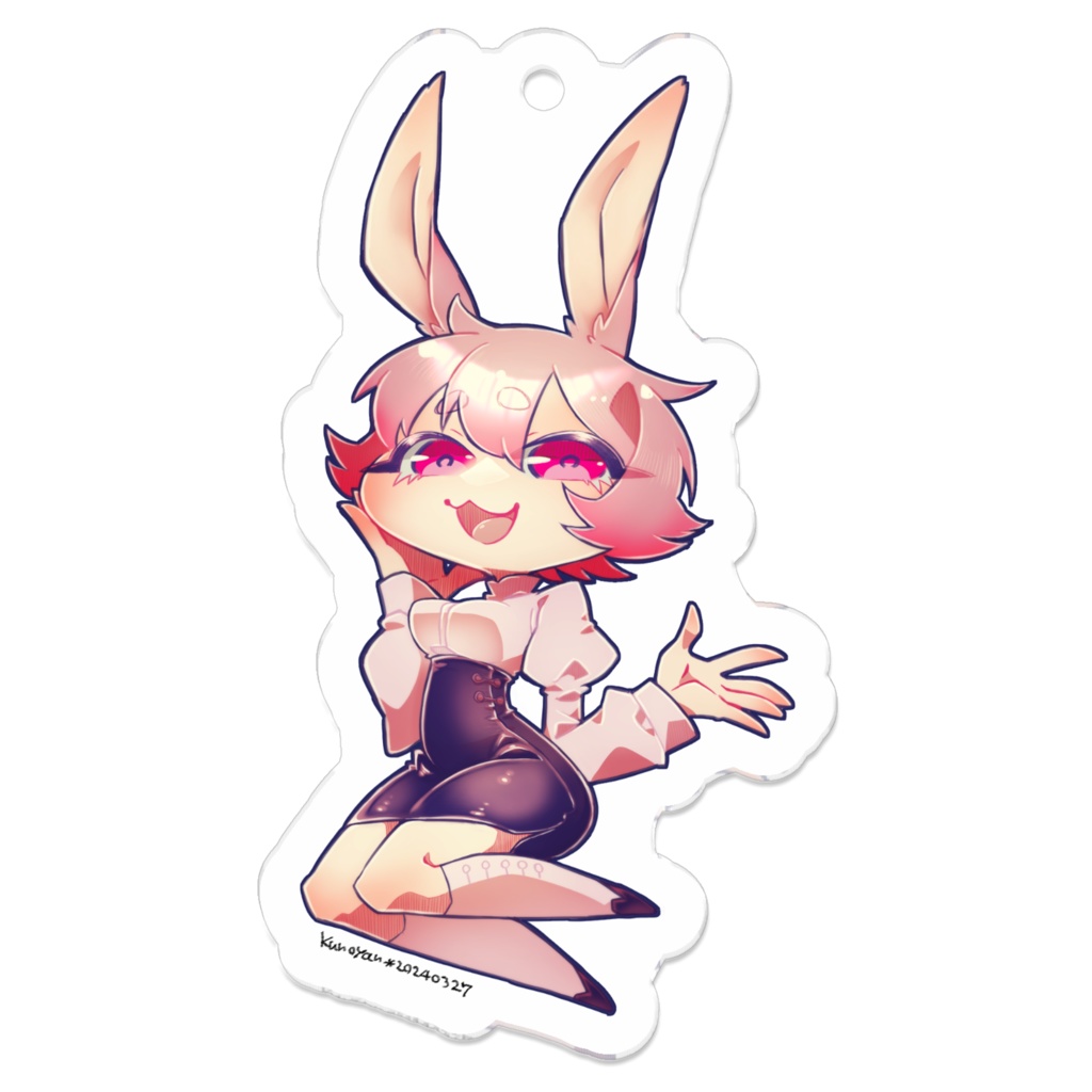 【pixivFACTORY】アクリルキーホルダー「中華アリス(白うさぎ)」