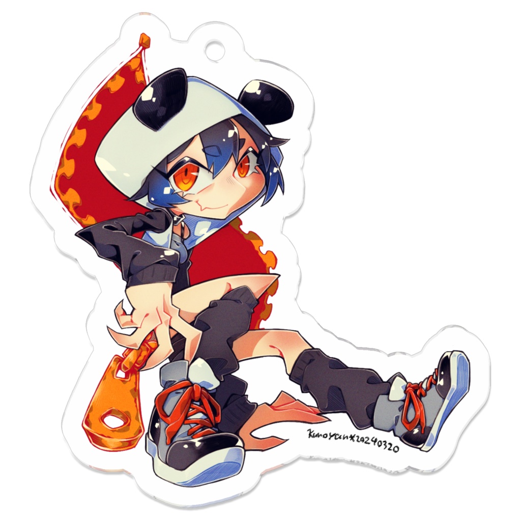 【pixivFACTORY】アクリルキーホルダー「スニーカー×パンダ」