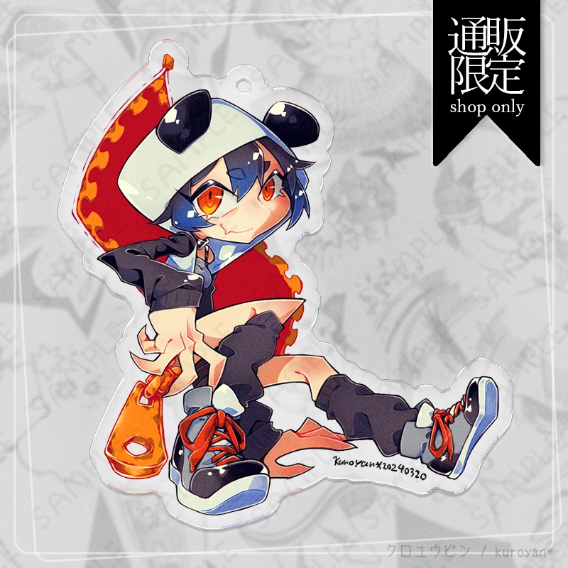 【pixivFACTORY】アクリルキーホルダー「スニーカー×パンダ」