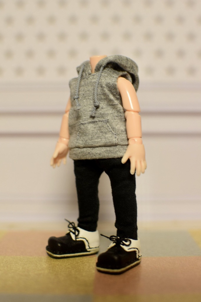 オビツ11サイズ チェックのコートセット