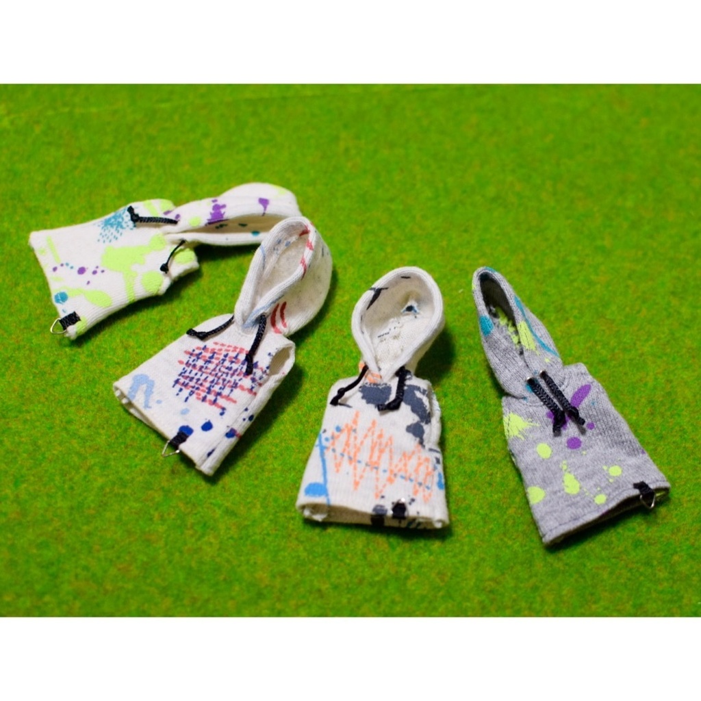 【受注】オビツ11サイズ　スプラッシュ柄ノースリーブパーカー