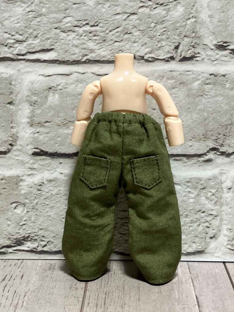 【受注】1/12ドールサイズ タックパンツ