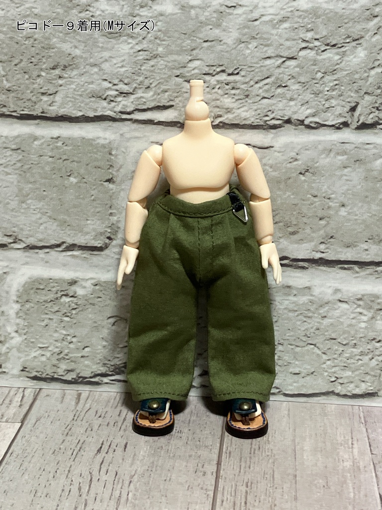 【受注】1/12ドールサイズ タックパンツ