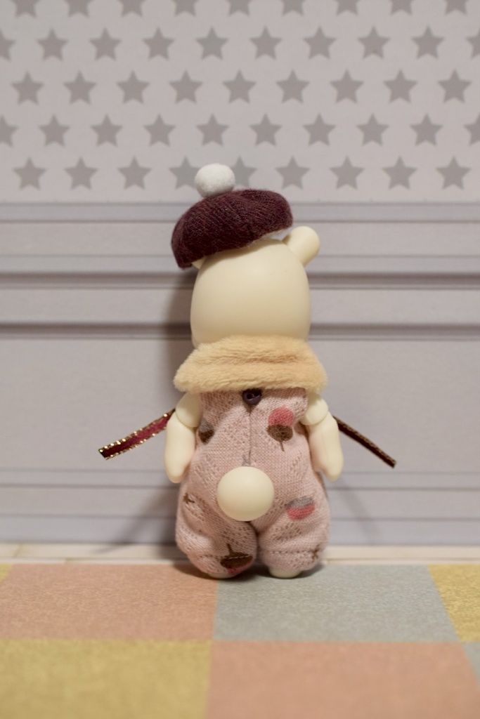 【受注】Poiサイズ どんぐり柄ロンパースセット