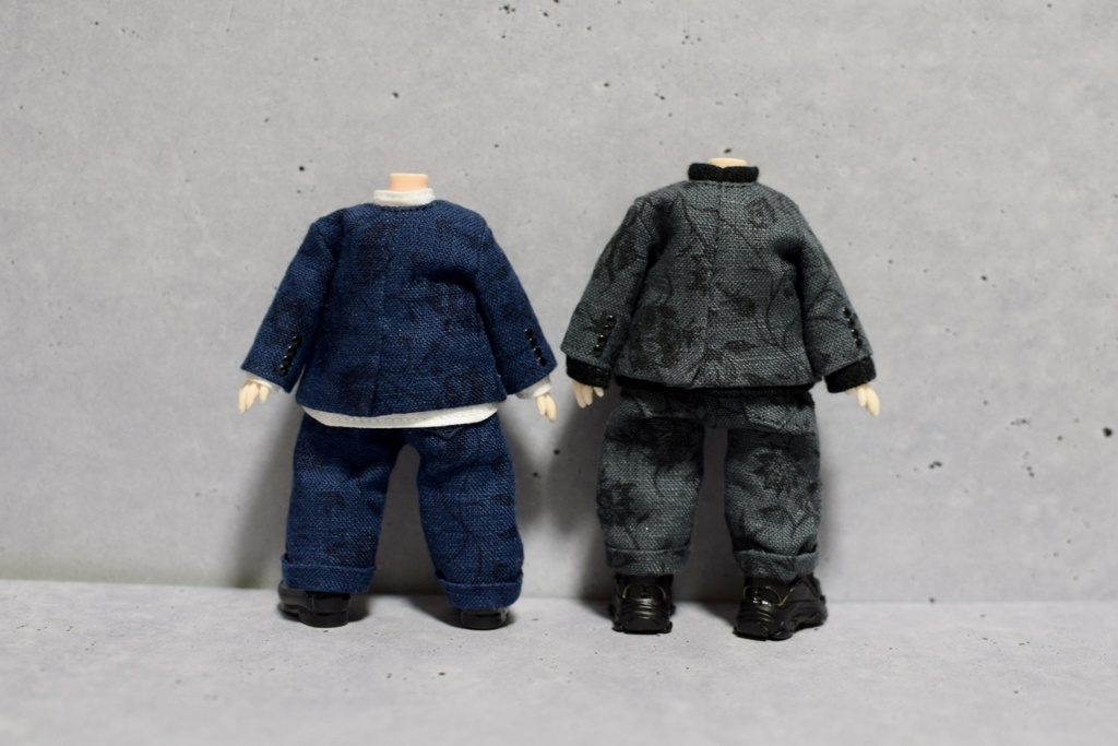 【受注】草花柄リネン ジャケット&パンツ