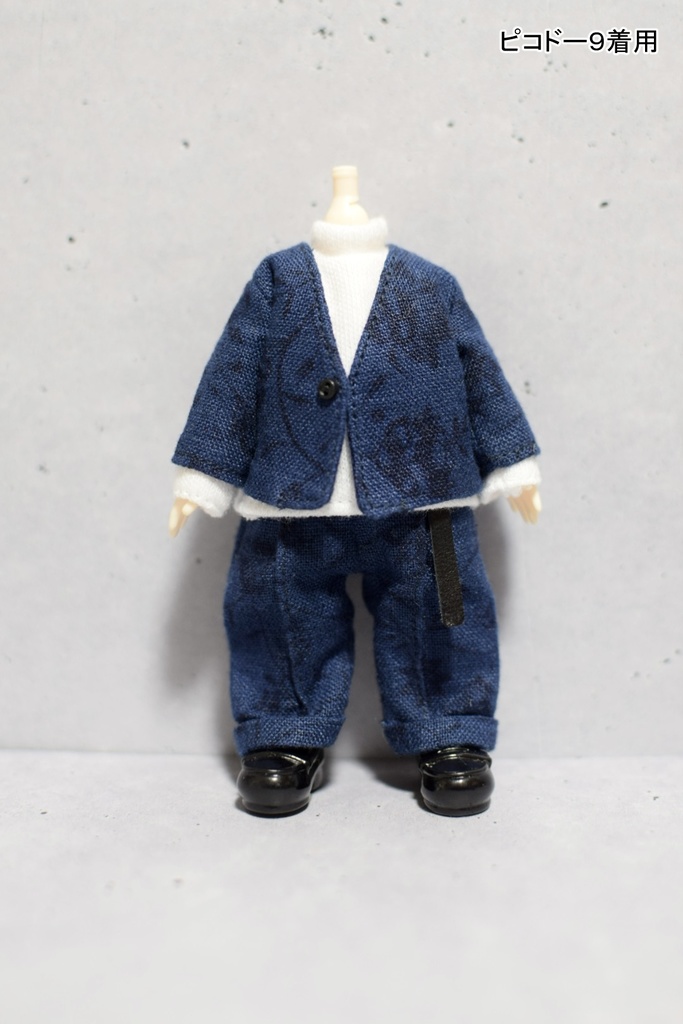 【受注】草花柄リネン ジャケット&パンツ