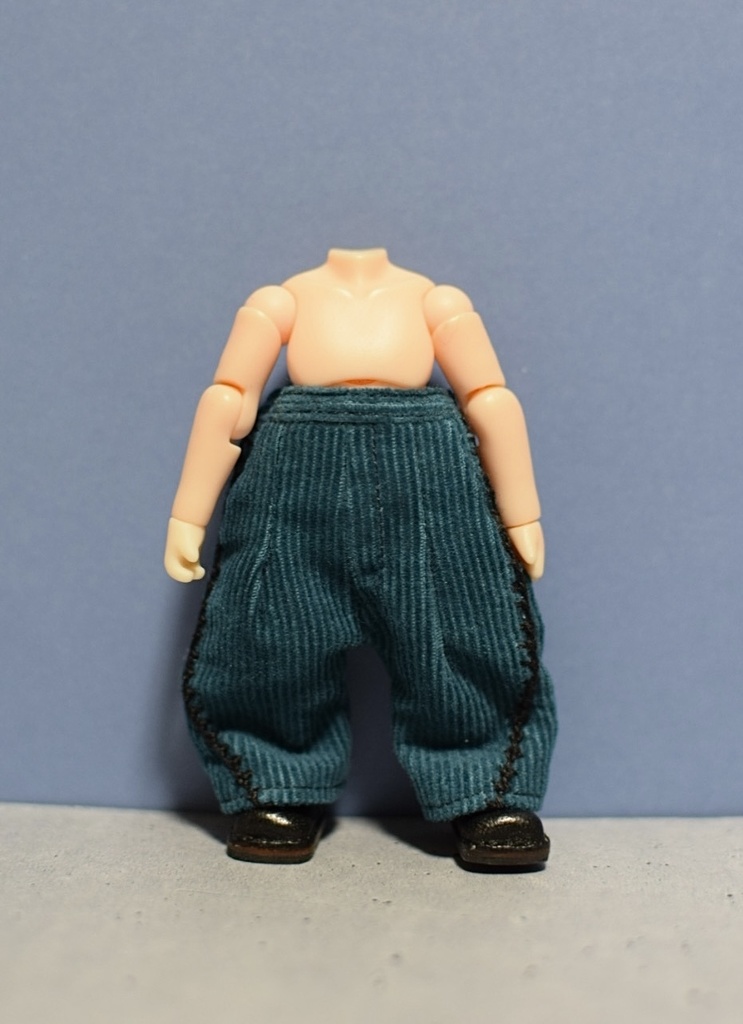 【受注】Sサイズ ハンドステッチ入りコーデュロイパンツ