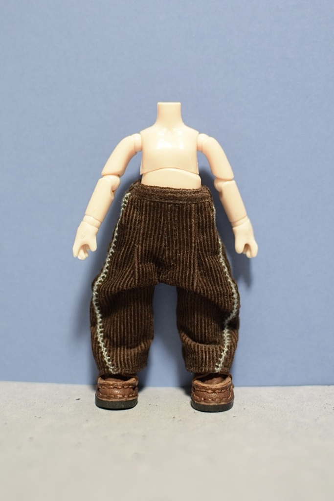 【受注】Lサイズ ハンドステッチ入りコーデュロイパンツ