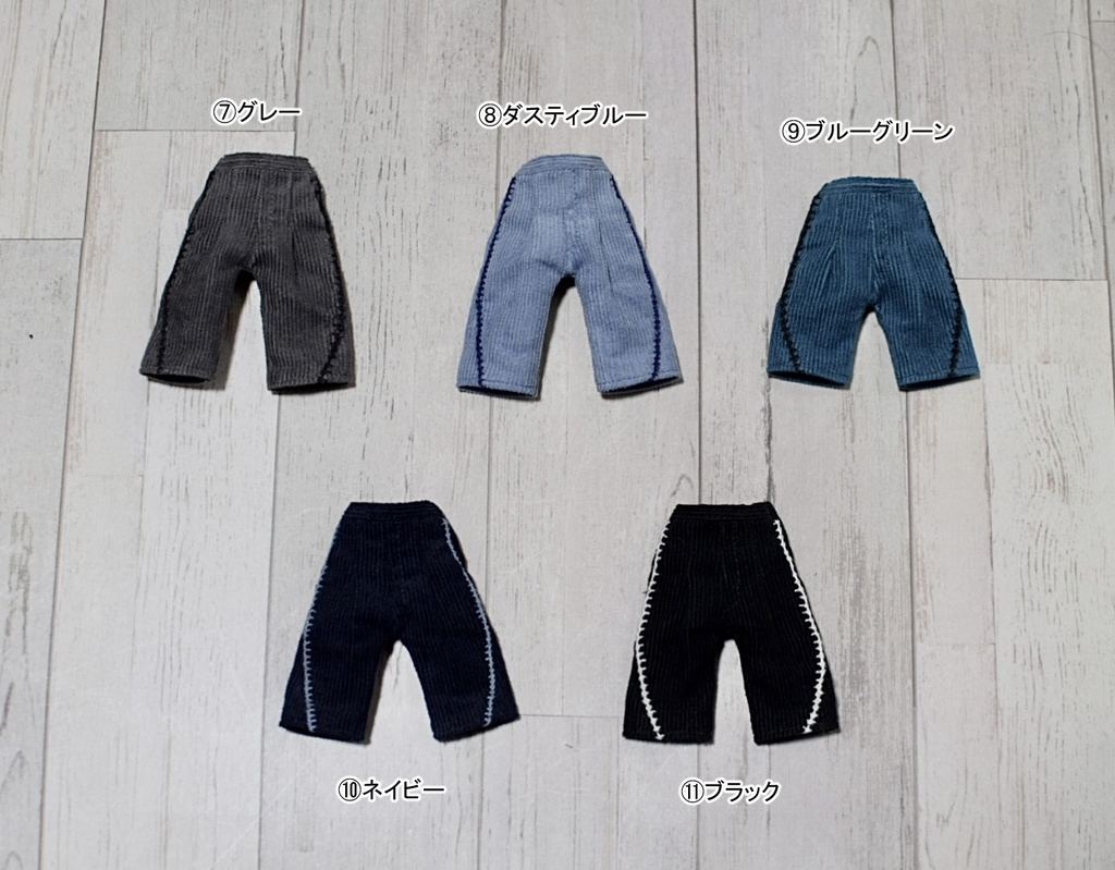 【受注】Lサイズ ハンドステッチ入りコーデュロイパンツ
