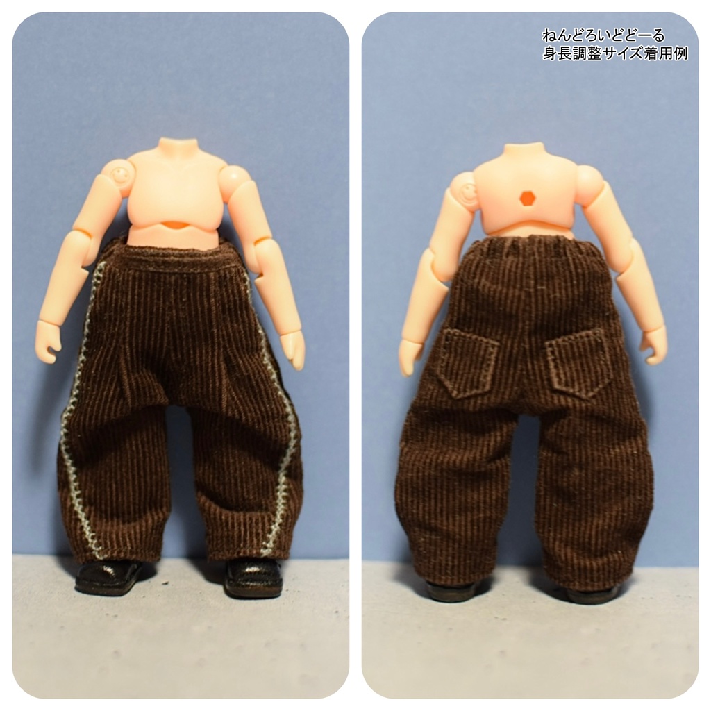 【受注】Lサイズ ハンドステッチ入りコーデュロイパンツ