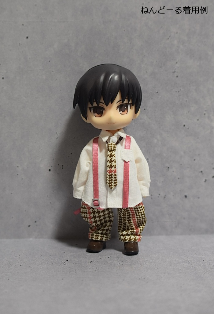 【受注】オビツ11サイズ　サスペンダー付きシャツセット＆シャツ単品【白シャツ】　
