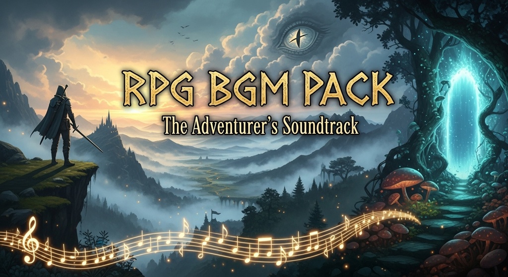  RPG制作向けBGM素材集 スターターパック・RPG BGM Starter Pack – Vol.1 & Vol.2