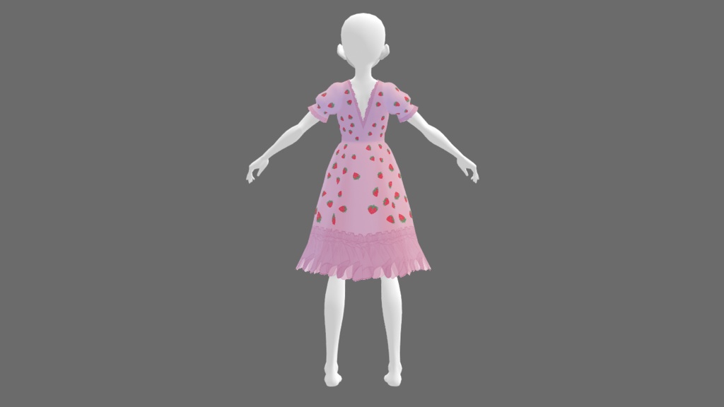 VRoid Dress | Inspired by Strawberry