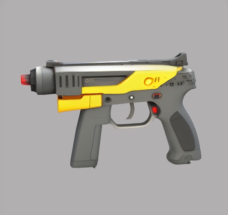 【無料配布】小型レーザーガン　3Dモデル