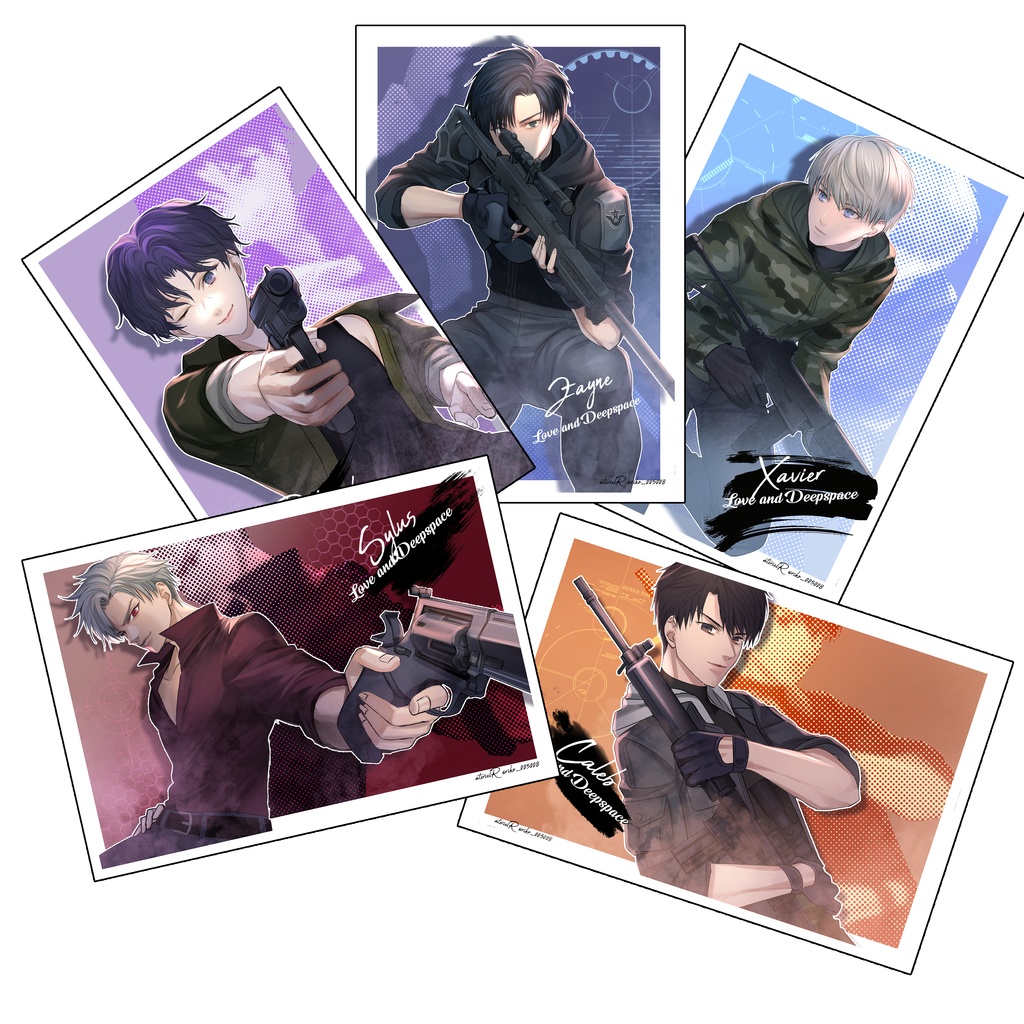 恋と深空ポストカード５枚セット