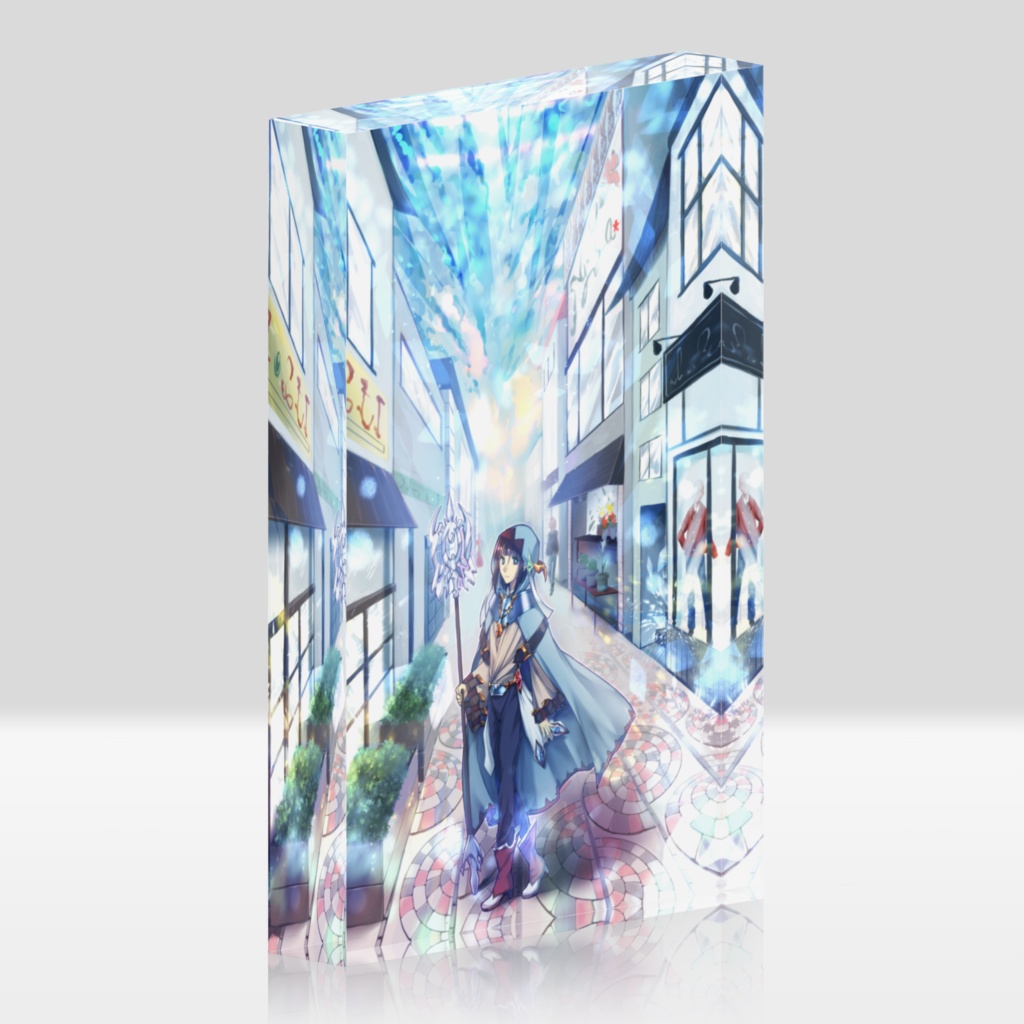 しいたけアクリルブロック