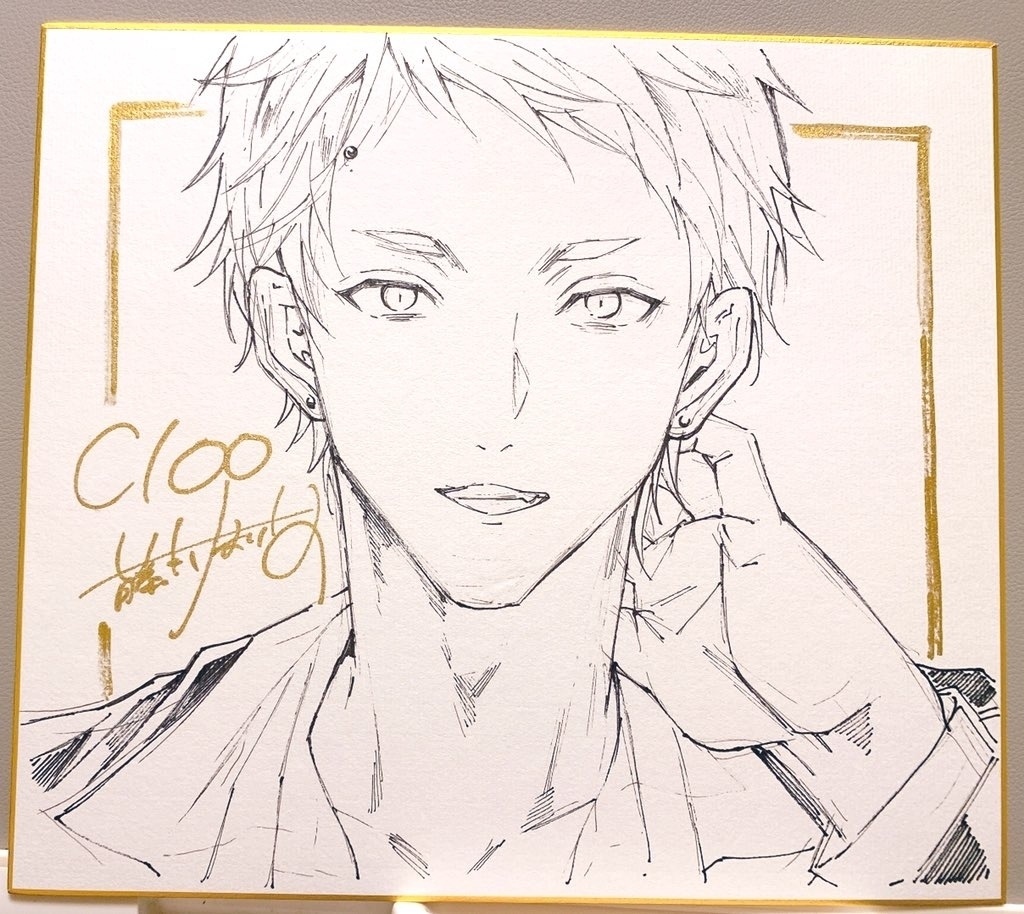 直筆イラスト色紙(大)リクエスト可能