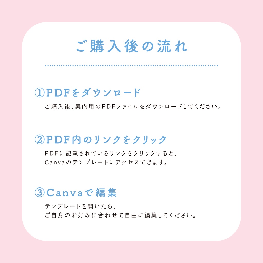 【Canva】うねうねお品書きテンプレート5color