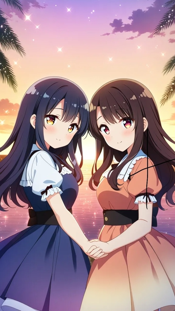 二つの心の自然 - 花の世界のユリ
