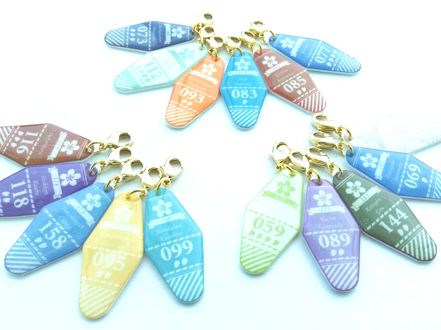 【刀剣乱舞】モーテルキー風チャーム　展示