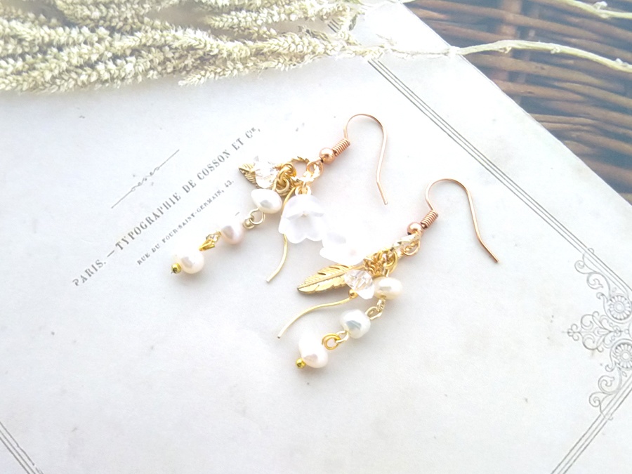 【刀剣乱舞】鶴丸国永イメージ　ピアス・イヤリング