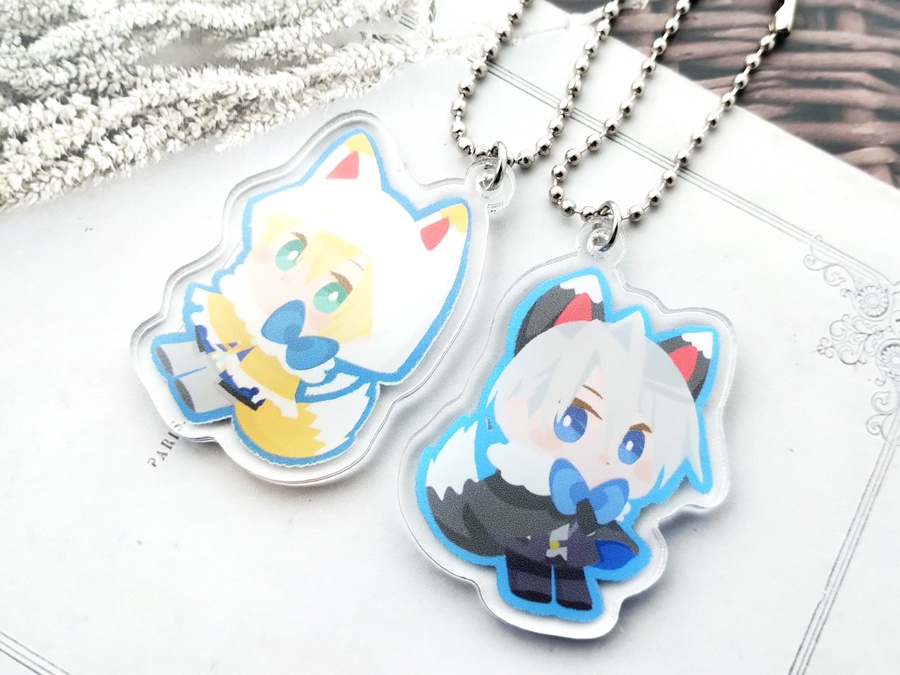 【刀剣乱舞】伯仲コンビ管狐ver　アクリルキーホルダー