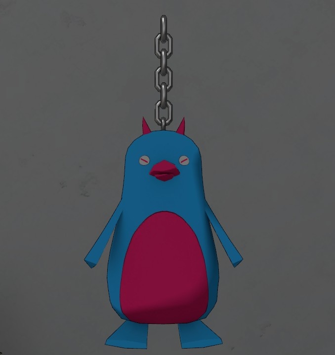VRChat用「青いペンギンマスコット付き」あおいぺんぎんを支援する