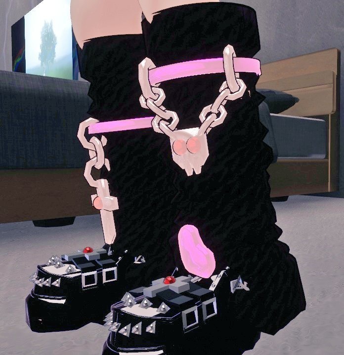 「VRChat想定」病みデコニーソックス【人間型骨格アバター汎用】MA/liltoon対応