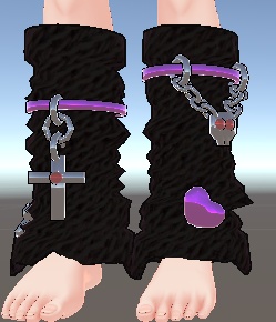 「VRChat想定」病みデコニーソックス【人間型骨格アバター汎用】MA/liltoon対応