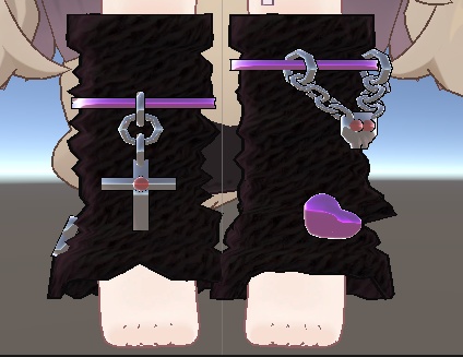 「VRChat用」病みデコニーソックス【まめふれんず対応】MA/liltoon対応