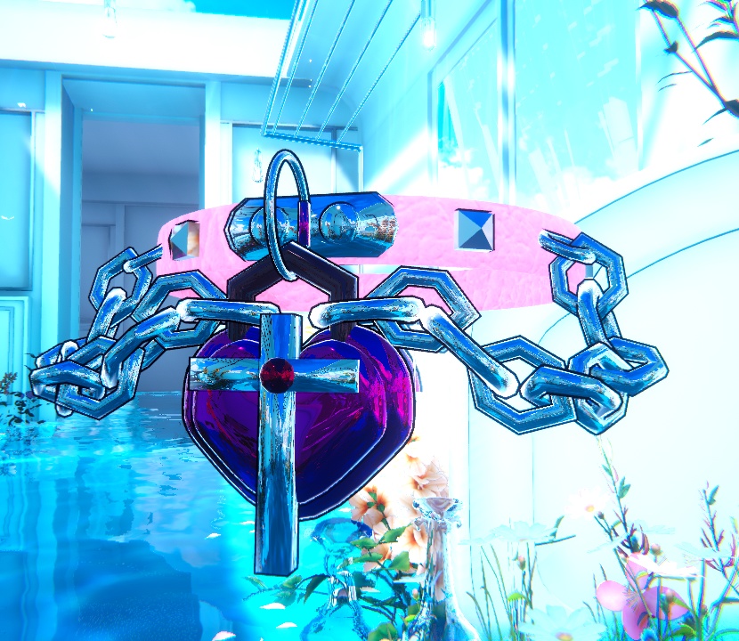 VRChat用「まめふれんず対応」(他アバターもOK)★ゴツ病みチョーカー★ MA/liltoon対応