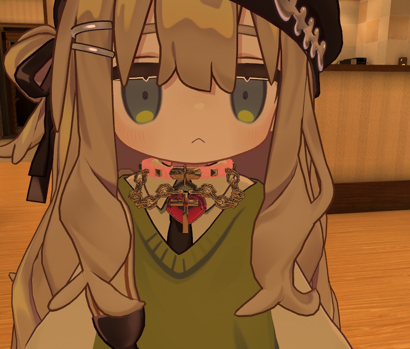 VRChat用「まめふれんず対応」(他アバターもOK)★ゴツ病みチョーカー★ MA/liltoon対応