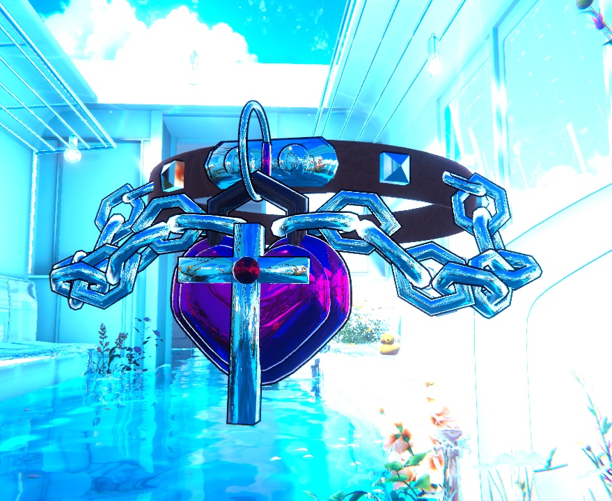 VRChat用「まめふれんず対応」(他アバターもOK)★ゴツ病みチョーカー★ MA/liltoon対応