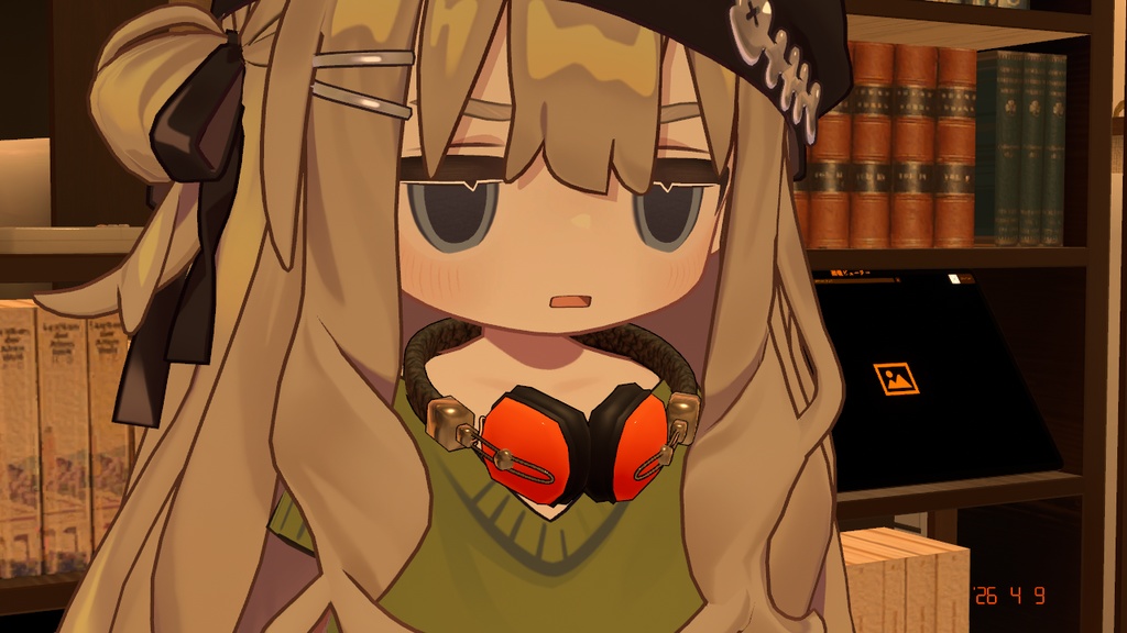 VRChat用【カジュアルヘッドホンセット】まめふれんず対応、MA/liltoon対応