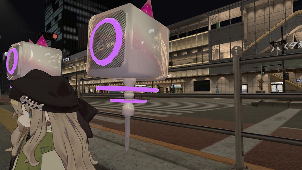 VRChat用「発光点滅、ワールド固定、浮遊ギミック搭載musicDJBOOTH」MA/liltoon対応